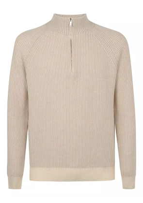 slowear half-zip neck sweater - Neutrals