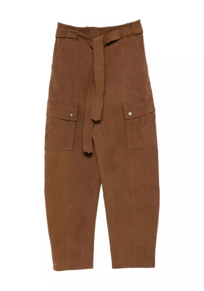 THE ANDAMANE belted cargo trousers - Brown