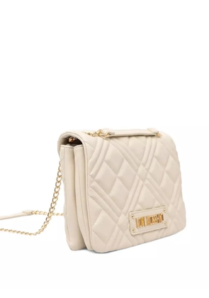 Love Moschino quilted chain shoulder bag - Neutrals