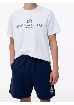 Sporty & Rich logo-detail pocket shorts - Blue