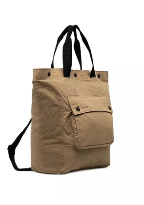 Barbour Transport 3-Way logo-plaque tote bag - Brown