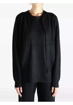 Frenckenberger round-neck cardigan - Black