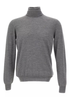 Gran Sasso turtleneck ribbed sweater - Grey