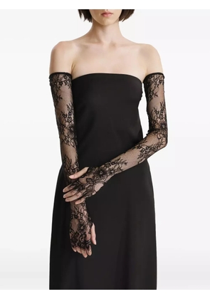 2310 STUDIO floral-lace gloves - Black