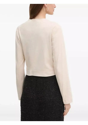 GUESS USA zip-up fitted jacket - Neutrals