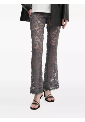 NEVER FULLY DRESSED lace-trimmed trousers - Grey