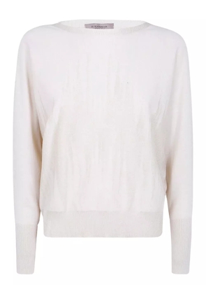 D.Exterior patterned jumper - White
