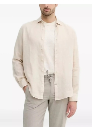 Paul & Shark linen crew-neck T-shirt - Neutrals