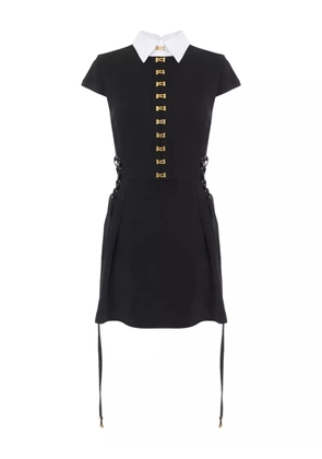 Elisabetta Franchi lace-up mini dress - Black