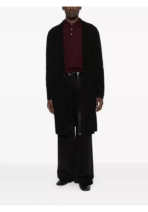 Tagliatore long-sleeve buttoned polo shirt - Red