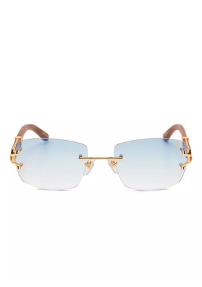 Vintage Frames Company Bal Harbour Wood sunglasses - Blue