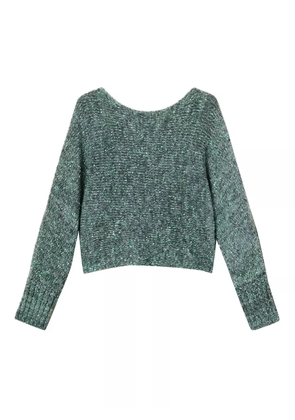 TWINSET speckled boat-neck sweater - Green