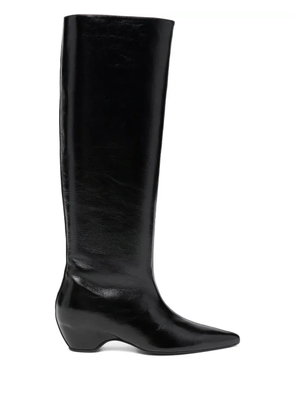 KHAITE 30mm Sybil leather knee-high boots - Black