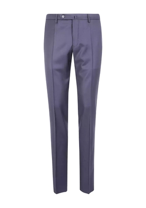 Incotex flat-front wool trousers - Blue
