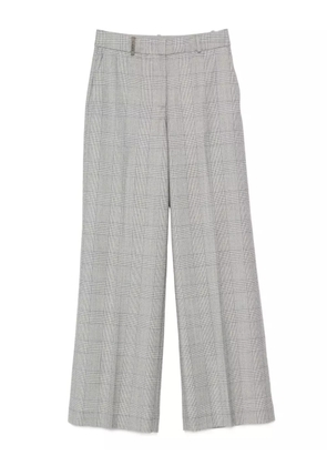 Peserico checked straight-leg trousers - Grey