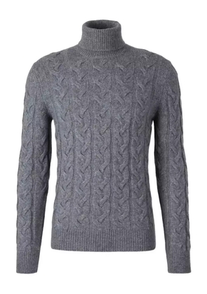 Gran Sasso cable-knit turtleneck sweater - Grey