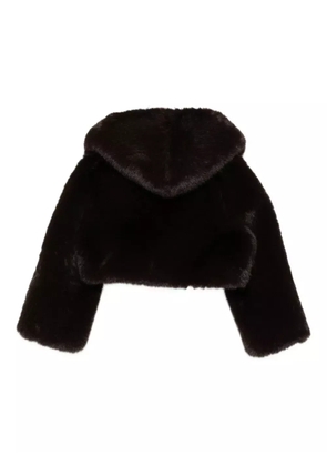 Giuseppe Di Morabito hooded cropped jacket - Brown