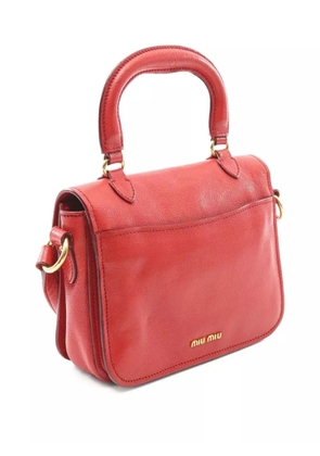 Miu Miu Pre-Owned 2000s Madras shoulder bag - Red