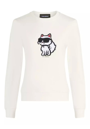 Karl Lagerfeld Choupette-print sweatshirt - White