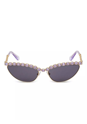 Swarovski Eyewear crystal-embellished cat-eye sunglasses - Purple