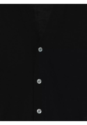 Lardini button-front wool cardigan - Black