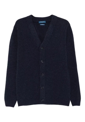 Daniele Fiesoli button-front wool cardigan - Blue