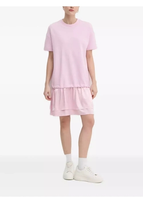 Joop! ruffled-hem T-shirt mini dress - Pink