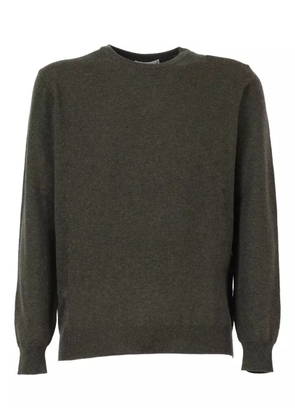Kangra elbow-patch crew-neck sweater - Green