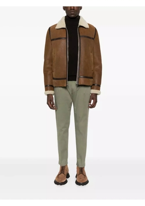 Briglia 1949 Tiberio pleated-front chinos - Green