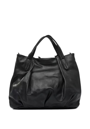 Reptile's House braided-detail leather shoulder bag - Black