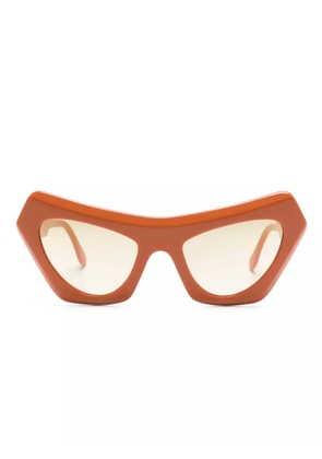 Marni Eyewear Devil's Pool cat-eye frame sunglasses - Orange