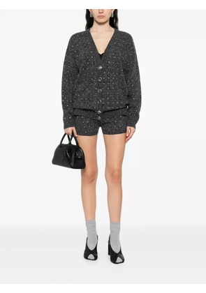 PINKO embellished knit shorts - Grey