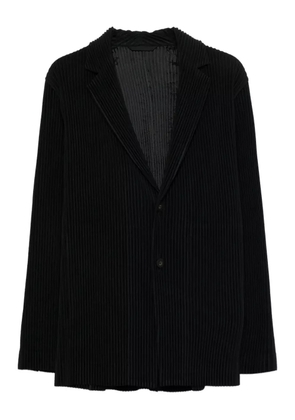 Homme Plissé Issey Miyake pleated button blazer - Black