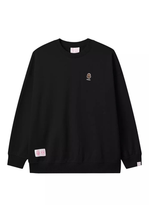FINGERCROXX logo-patch sweatshirt - Black