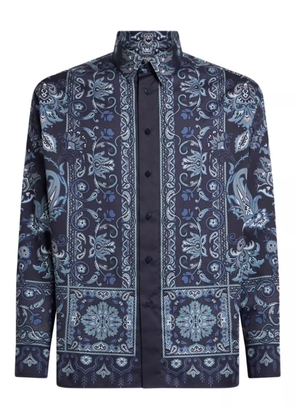 ETRO paisley-print cotton shirt - Blue