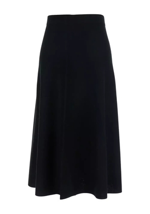 Allude knit flared A-line skirt - Black