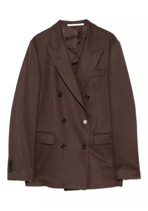 Tagliatore double-breasted long-sleeves blazer - Brown