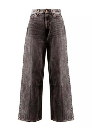 3x1 acid-wash wide-leg jeans - Grey