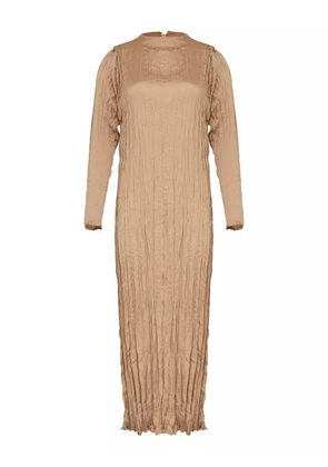 Osklen satin dress - Neutrals