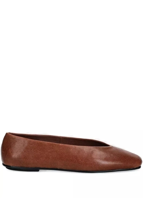 Jeffrey Campbell leather ballet flats - Brown