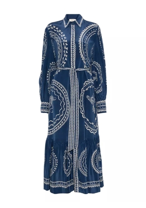 ALEMAIS Ocean midi dress - Blue