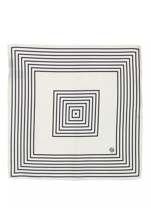 lescarf striped-print scarf - Neutrals