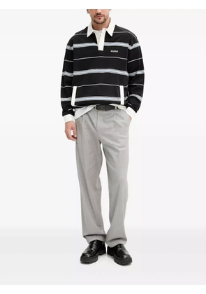 HUGO striped rugby shirt - Black