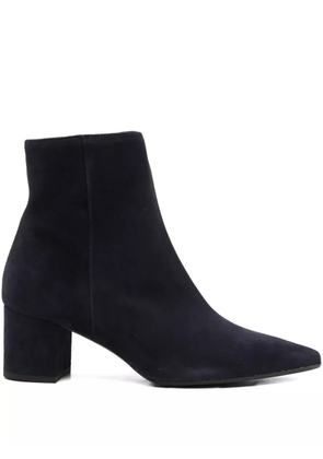 Thea Mika 50mm pointed-toe block-heel boots - Blue