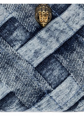 Kurt Geiger London denim patchwork mini purse - Blue