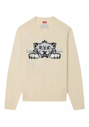 Kenzo Happy Tiger sweater - Neutrals