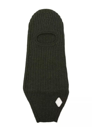 A-COLD-WALL* Windermere ribbed-knit balaclava - Green