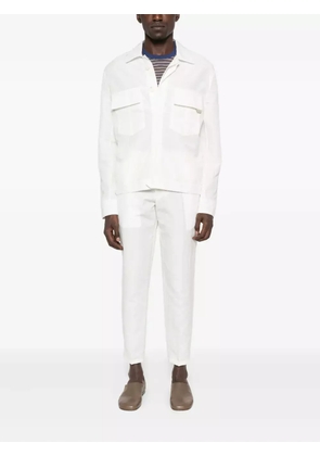 YES LONDON flap-pocket shirt jacket - White