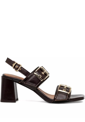 BILLI BI buckle-detail block-heel sandals - Brown