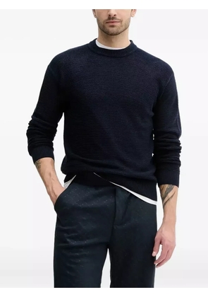 BOSS textured sweater - Blue